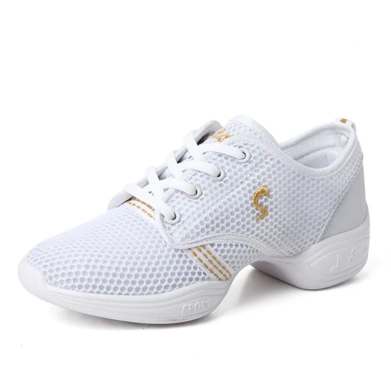 Sommar Damer Sneakers Sport Funktion Mjuk Yttersula Andningsbara Dansskor Kvinna Träningsskor Moderna Balett Jazzskor