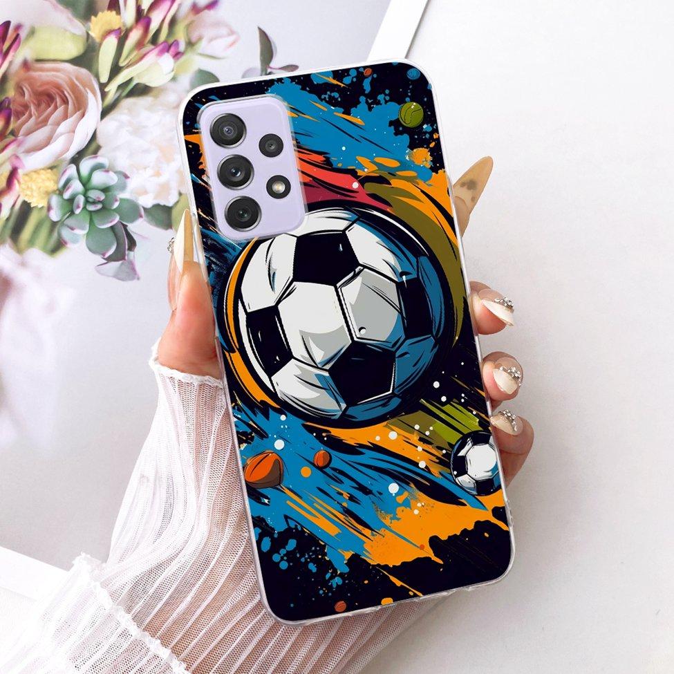 Transparent For Samsung Galaxy A72 4G Case Cute Fashion Flowers Funny Painted Casing For Samsung A72 4G SM-A725M SM-A725F Cover