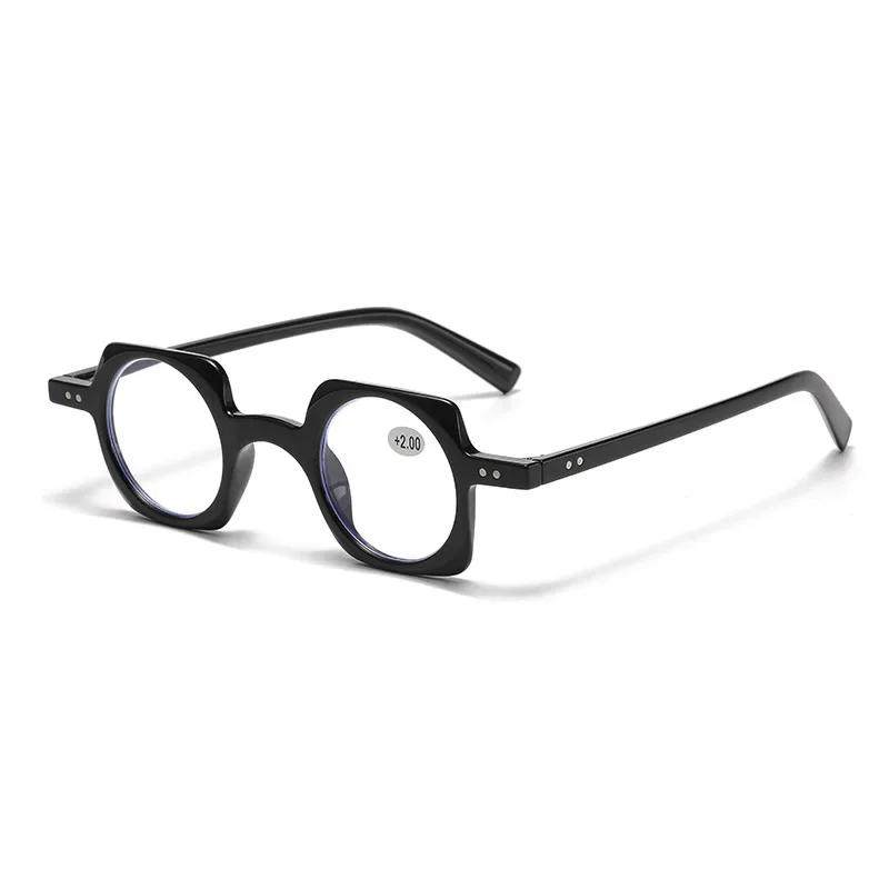 Anti Blue Light Presbyopia Glasses Restoration Antique Frame Concave Art Original Glasses Decorative Glasses with Prescription