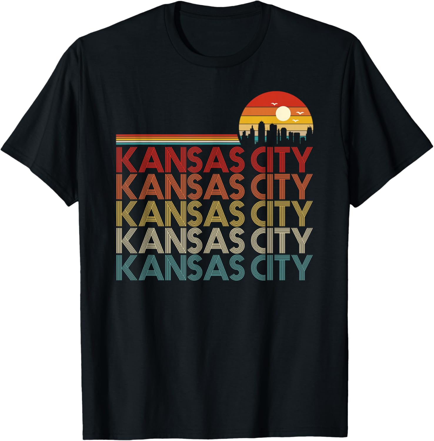 Kansas City Missouri Retro Vintage 80s Style Kansas City T-Shirt S
