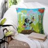 Classic Cartoon Little Mole Print Pillow Cover Funny Pillow Case Soft Custom Cushion Cover Pillowcases For Sofa Home Decorative