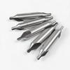 1/2/3/4/5mm High-speed Steel Center Drill Bit Set 60 Degree Combined Countersinks Angle Bits for Lathe Metalworking