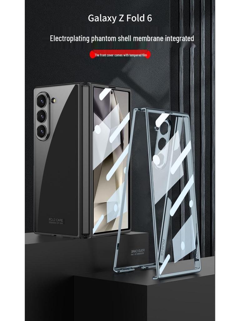 Samsung Z Fold6 Electroplated Transparent Protective Case
