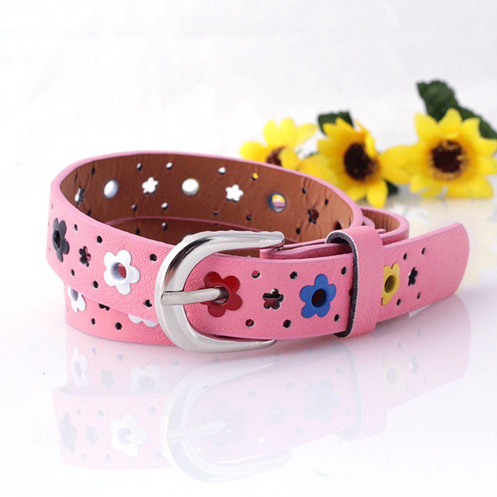 

Casual Children Fashionable Kids Belt Waist Belt Waistband Faux Leather Belt рожевий