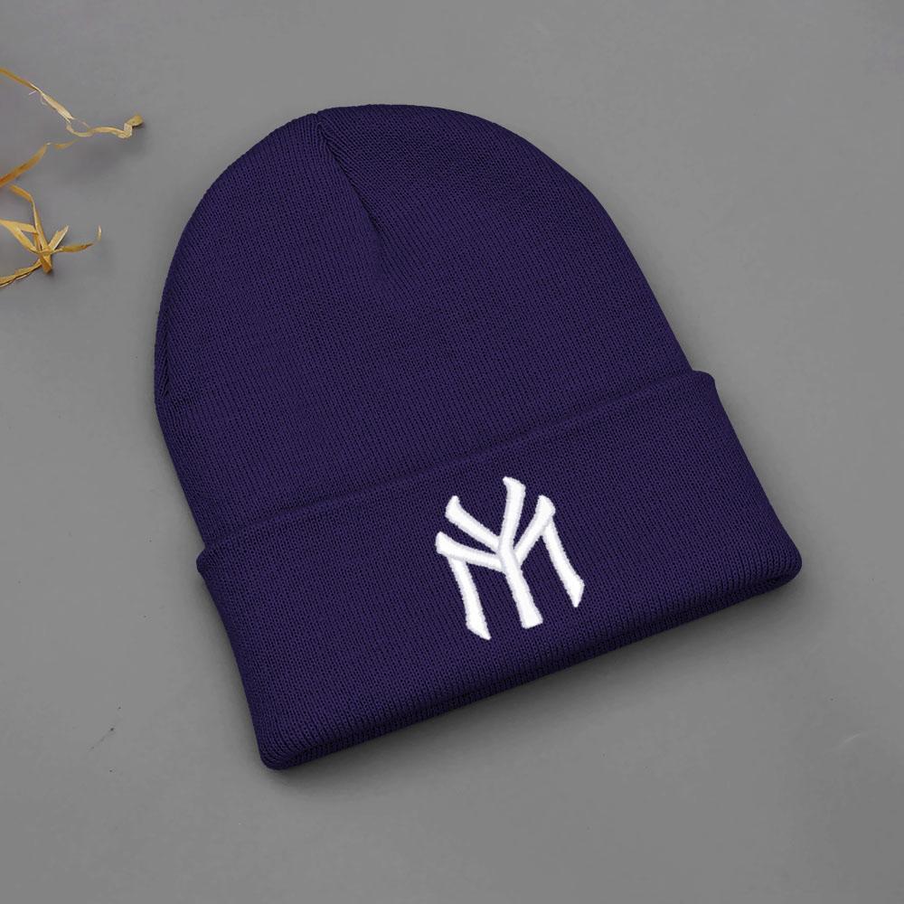 Winter Warm Beanie Hats For Women Men Letter MY Embroidery Knit Hat Unisex Cold Ski Hat Dropshipping Wholesale