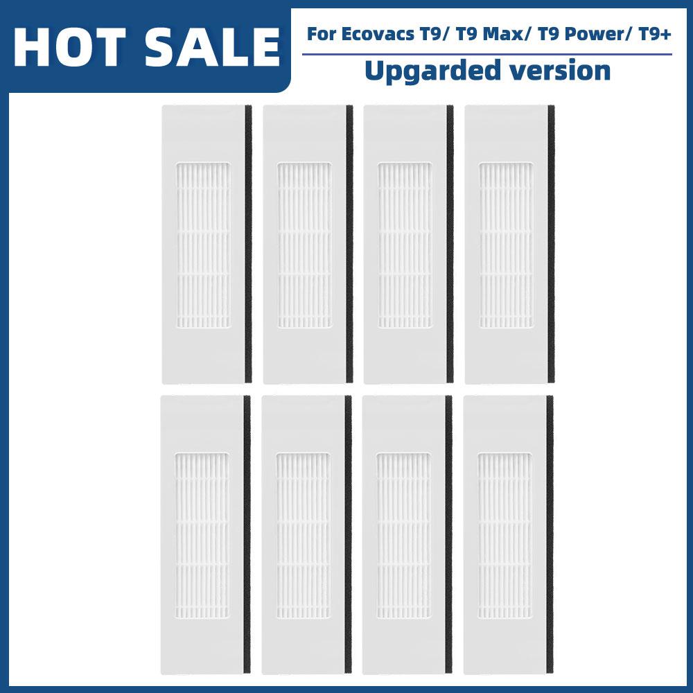 Compatible For Ecovacs Debot OZMO T9 / T9 Max / T9 Power / T9+ Spare Parts Accessories Main Side Brush Hepa Filter Mop Dust Bag