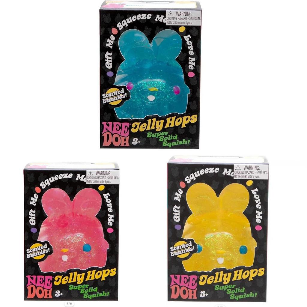 Juguete de Conejo de Plástico Nee Doh Jelly Hops Antiestrés Para Niños Con Desarrollo Sensorial Y Manipulación Manual