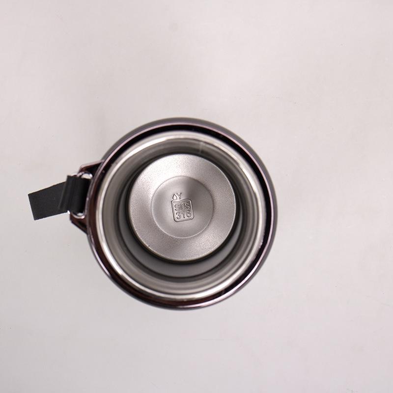 Large Capacity 304 Stainless Steel Insulated Sports Water Bottle with Lanyard - Portable Travel Cup