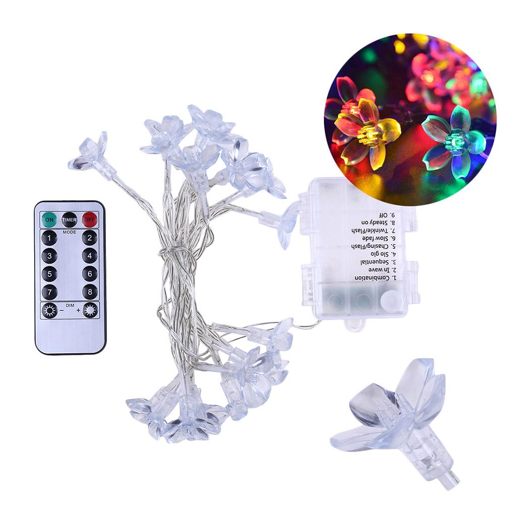 LED String Lights 8 Lighting Modes Star Curtain Lamps Wedding Party Decoration