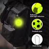 12Pieces Soccer Nighttime Backpack Keychain Glowing Bag Pendant Football Reflective Key Ornament for Easy Key Finding
