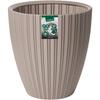 Pot de fleurs - GARDEN ID - Fancy - 40 x 42 cm - Pour jardin, balcons ou intérieurs - Taupe