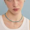 LUNNE Silver 925 Breeze Turquoise Point Necklace #LSN71