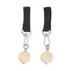 2PCS Pull Up Ball Stainless Steel and Pine Climbing Holds Pull Up Power Training Ball for Health and Fitness