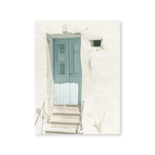 Spanish Architecture Puglia Village Photography Poster & Prints Green Leaf Indoor Plants Painting Decor Boho Picture Home Decor