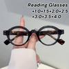 Fashionable Round Frame Reading Glasses Men Women High-definition Prescription Glasses Unisex Classic Small Frame Eyeglasses