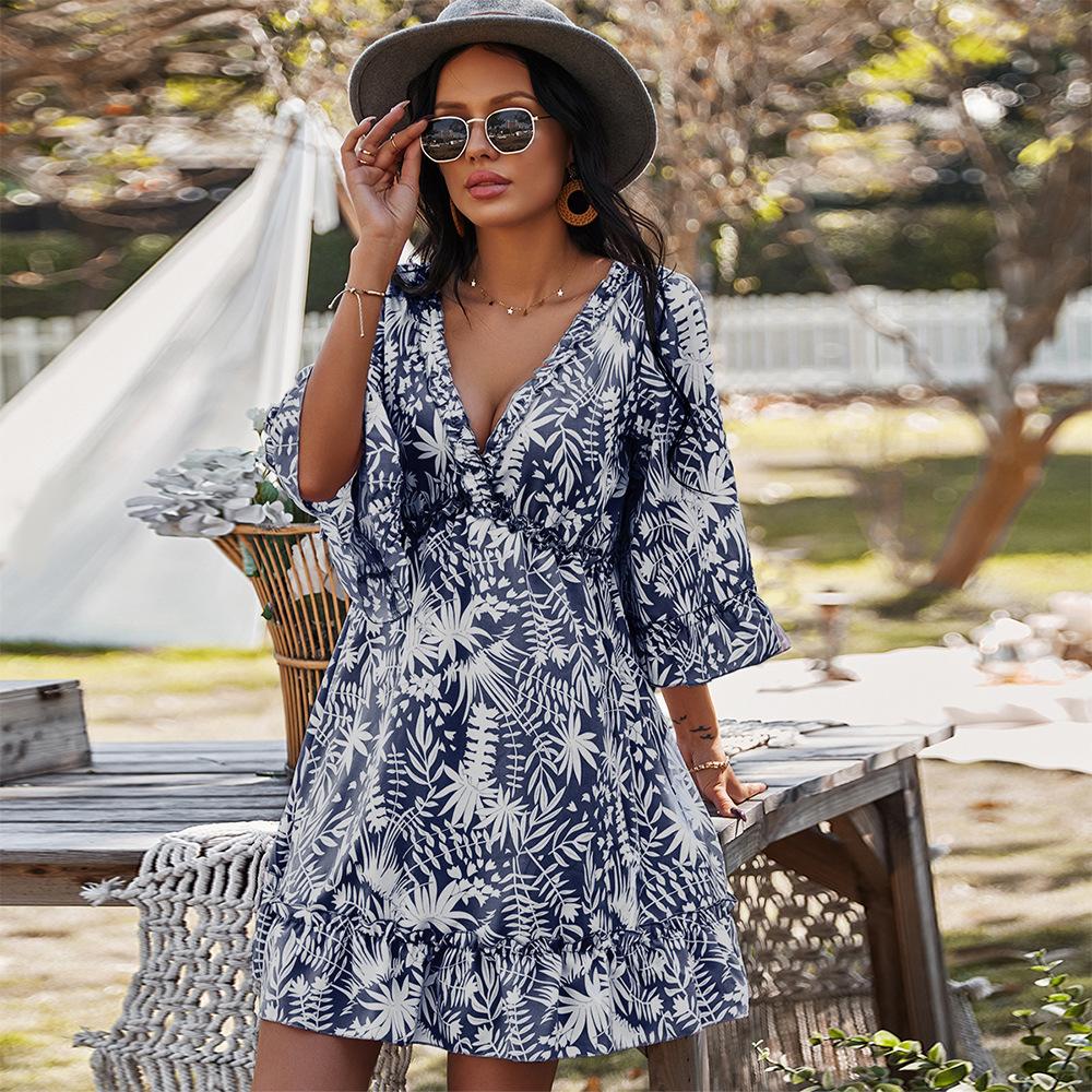 mid calf casual summer dresses