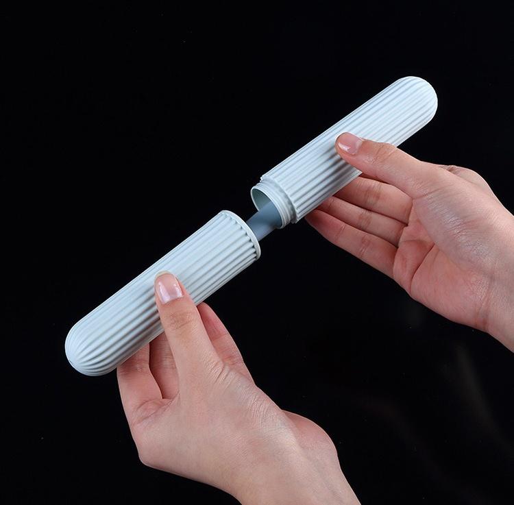 Reise tragbare Zahnbürstenbox Badezimmer Waschen Zahnbürstenabdeckung Kunststoff Zahnbürstenaufbewahrung Reiseorganisator