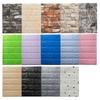 12pcs Foam 3D Thickened Wall Stickers Self-adhesive Decorative Waterproof Wallpaper for Living Room Bedroom Home Decoration