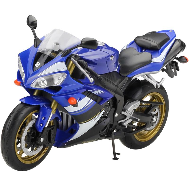 Welly 1/10 YAMAHA YZF-R1 Alloy Racing Motorcycle Model Simulation Diecast Metal Motorcycle Model Collection Childrens Toy Gifts