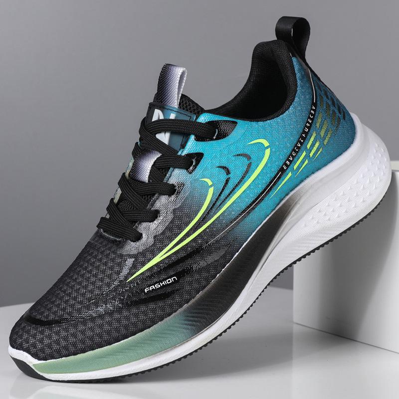 Men's shoes 2025 spring mesh breathable soft-soled shock-absorbing running shoes lightweight and versatile student casual sports shoes tide