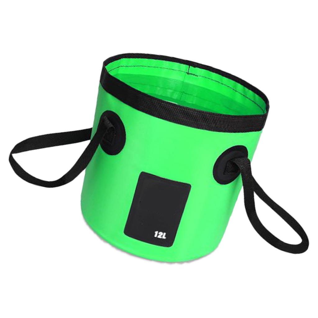 Collapsible Bucket 5 Gallon Container Folding Water Bucket Portable Wash Basin for Camping Fishing Travelling 12L