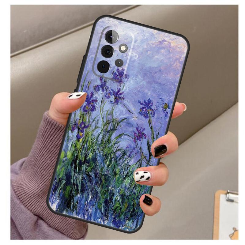 Lilac Irises Paintng Case For Samsung Galaxy A35 A55 A15 A32 A12 A22 A52 A06 A54 A34 A14 A56 A36 A26 A16 A13 A53