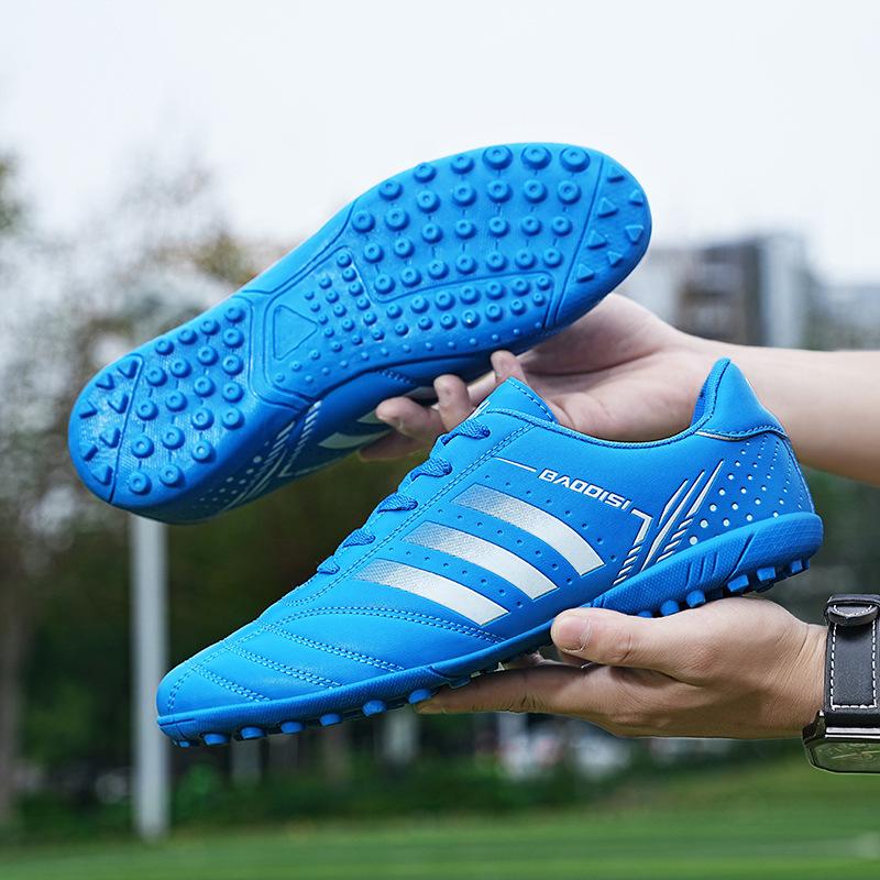 Velcro Children's Football Shoes Broken Nails Primary School Students Indoor Football Game Training Shoes Children's Models