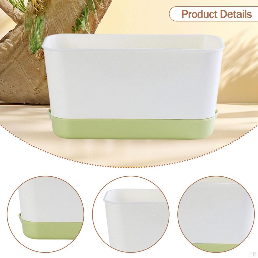 Compact Rectangle Planter for Indoor And Outdoor Vegetable Cultivation