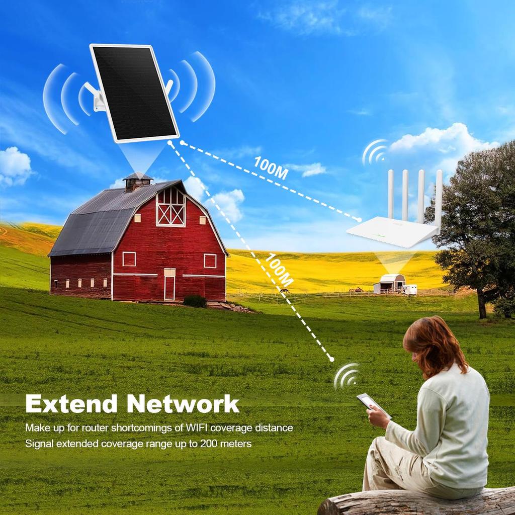 Solar WiFi Signal Booster and Extender