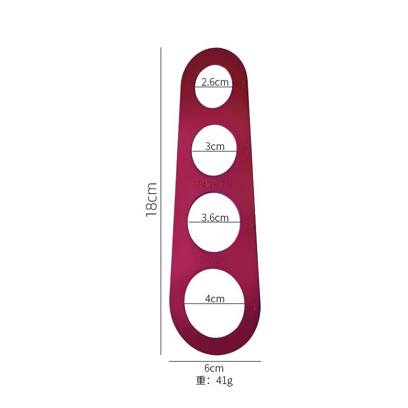 Stainless Steel Spaghetti Measurer Pasta Measure Cook Kitchen Utensil Tools Noodle 4 Hole Measuring Portion Control