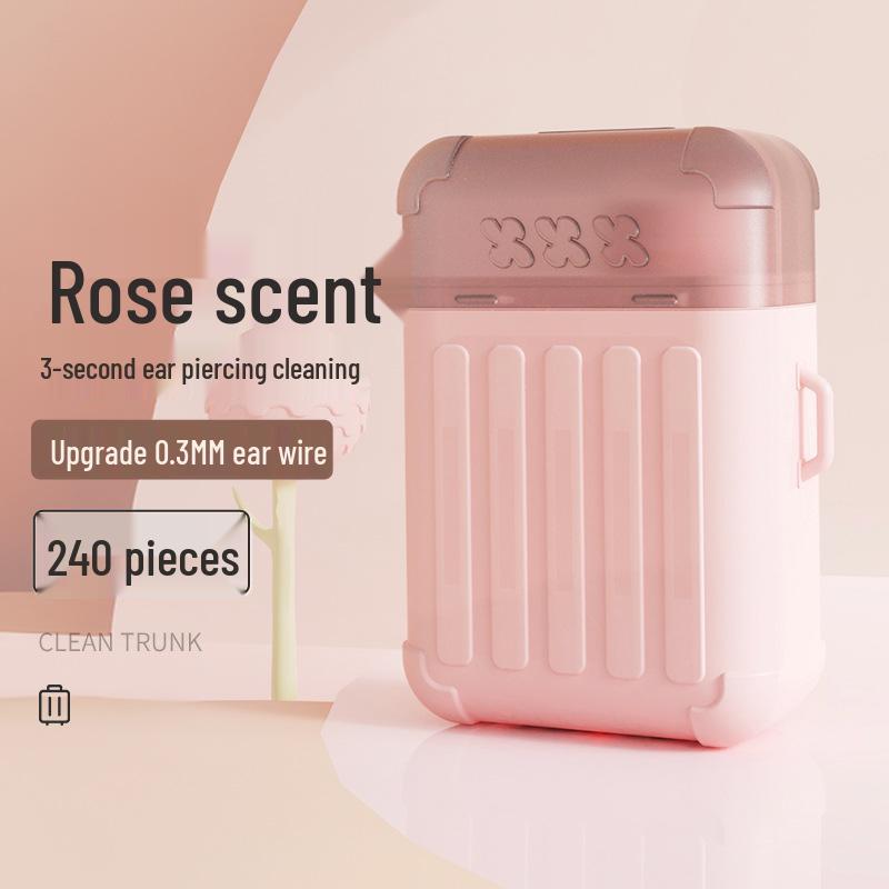 Student Ear Cleaning Kit: Clog-Free, Deodorizing Rose-Scented Ear Wash Tool from Japan