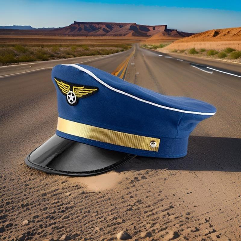 Zesílený rybářský klobouk Venkovní kbelíkový klobouk Pilotní uniformní klobouk Letecký klobouk Unisex pro turistiku a cestování