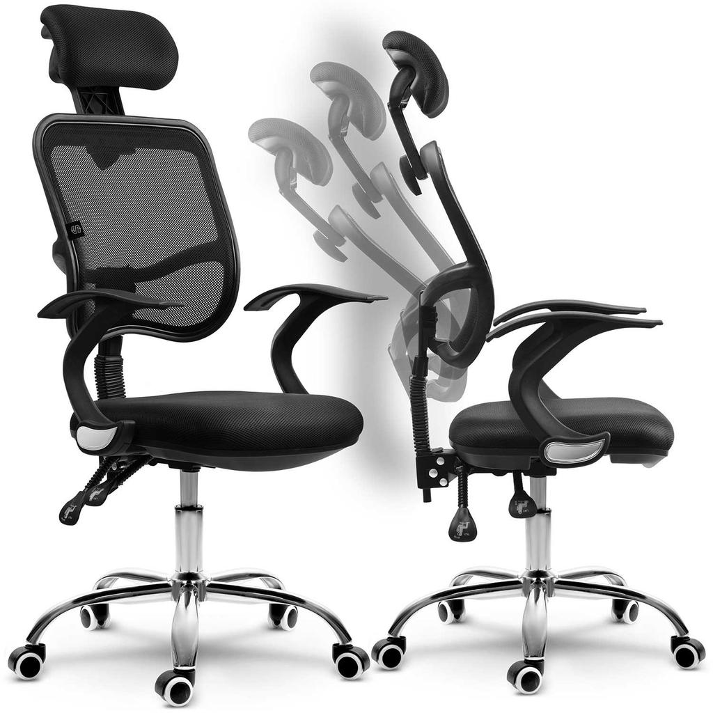 Sofotel Ryga Micro-Mesh Office Chair, Black