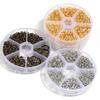1 Box Metal Open Jump Rings Kit Gold Silver Color Double Loops Split Rings For DIY Bracelet Earring Making Connector Accessories