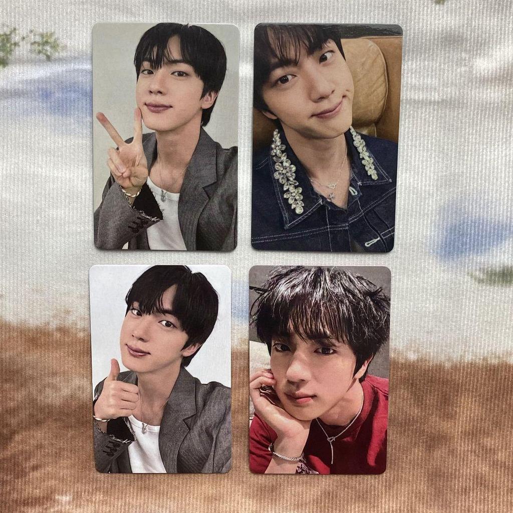 [USED] BTS RUNSEOKJIN_EP.TOUR JIN trading cards (4 cards)