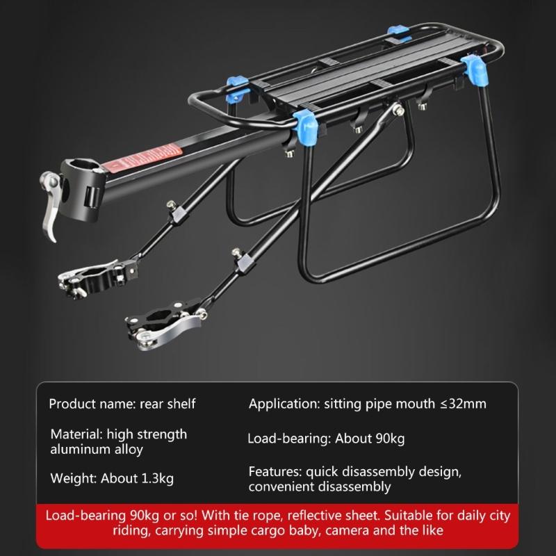 Cargo Rear Rack Shelf Cycling Seatpost Bag Holder Stand MTB Install Tools