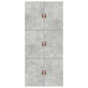 Storage Bed Frame Concrete Grey 80 x 200 cm Particleboard