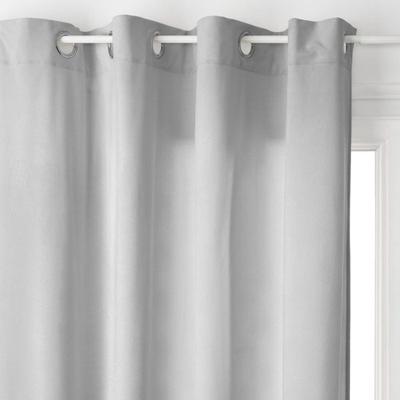 Furnishing Curtain "Lilou" Velvet Effect 140 X 260 Cm Atmosphera - Light Gray