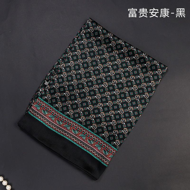 Luksusmerke Herre Ren Silkeskjerf Forretningsmenn Lange Skjerf Alt-Match 100% Silke Myke Varme Vinterskjerf for Menn