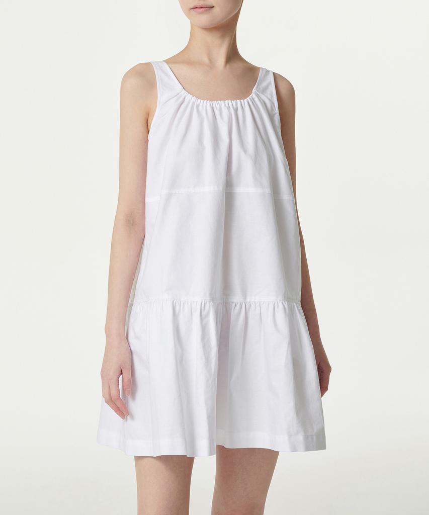 Musinsa Standard Woman Women'S Cotton Tiered Mini Dress [White]