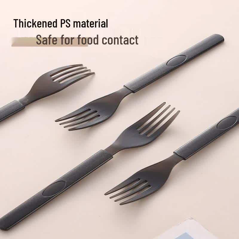 ZISIZ Individually Wrapped Disposable Plastic Spoons and Forks