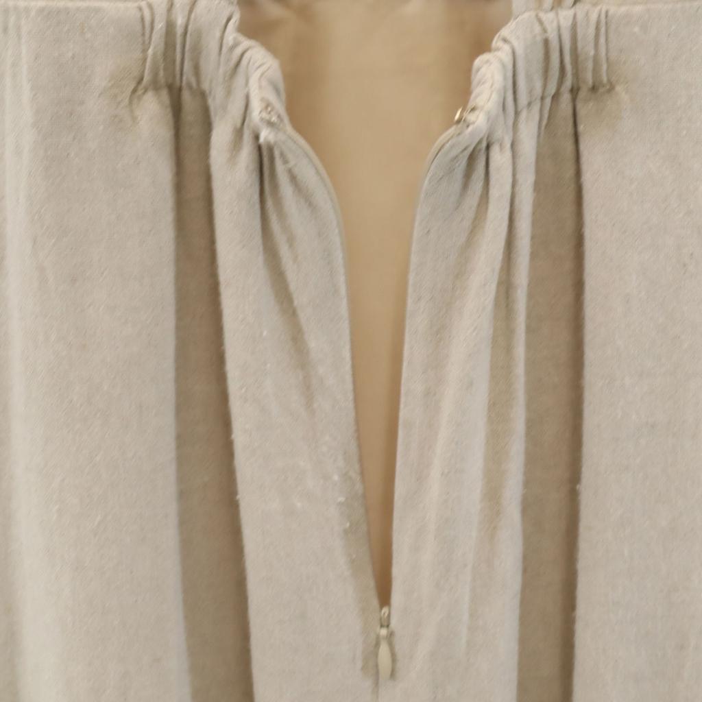 SNIDEL Made In Japan Linen Blend No Sleeve Back Ribbon Mermaid Long Dress Women Used