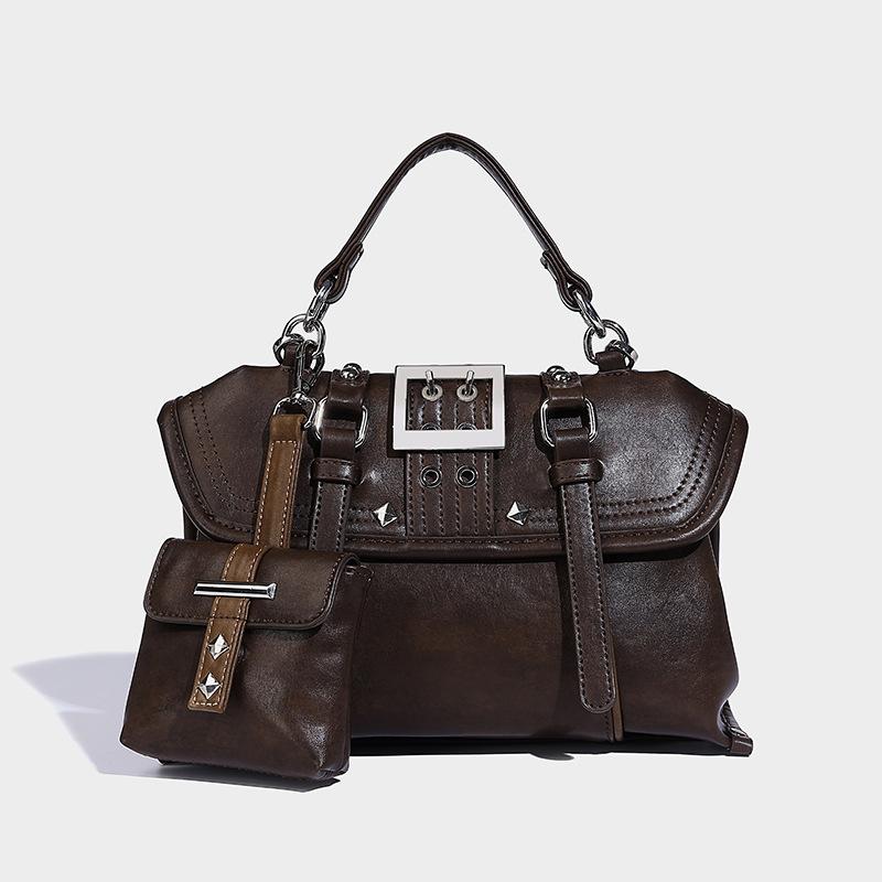 

Winter American Retro Handbag Minority Fashion One Shoulder Bag 2024 New Commuter s All-Matching Backpack