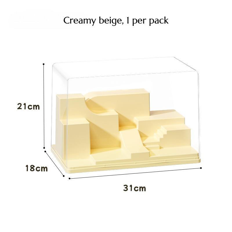 

Акриловая витрина с многоуровневыми ступенями, пыленепроницаемый кейс для фигурок для коллекционных предметов вслепую, скандинавский рождественский DIY декор сцены, подарок