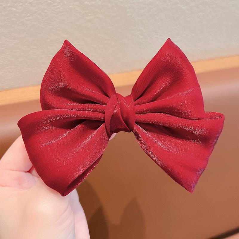 1PC Bright Snow Yarn Bow Hairpin Children's Headwear Lovely Girl Hair Clips Barrettes Hairgrips Hair Accessories