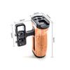 FEICHAO Aluminum Alloy Camera Cage Left/Right Side Wooden Hand Grip with Top Handle 1/4 Screw Hole Cold Shoe Mount for SLR DSLR