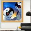 5D DIY Diamond Painting Full Square Penguin Set Cross Stitch Diamond Embroidery Cartoon Mosaic Picture of Rhinestones Decor Gift