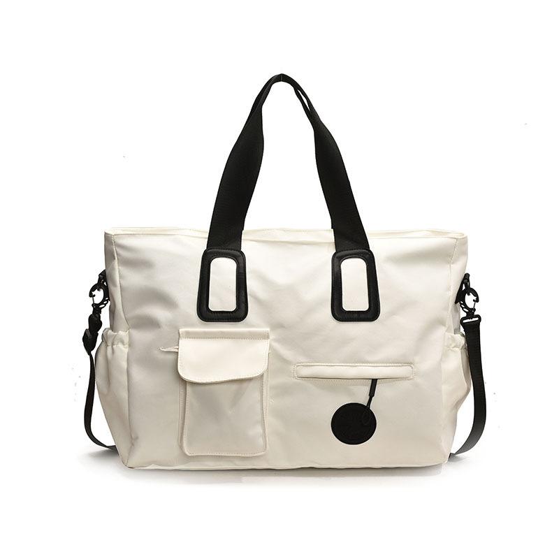 

Casual and Versatile Fitness Bags for Both Men and Women, Outdoor Picnic Supplies Luggage Bags, Hand-held Travel Bags for Outdoor Activities белый