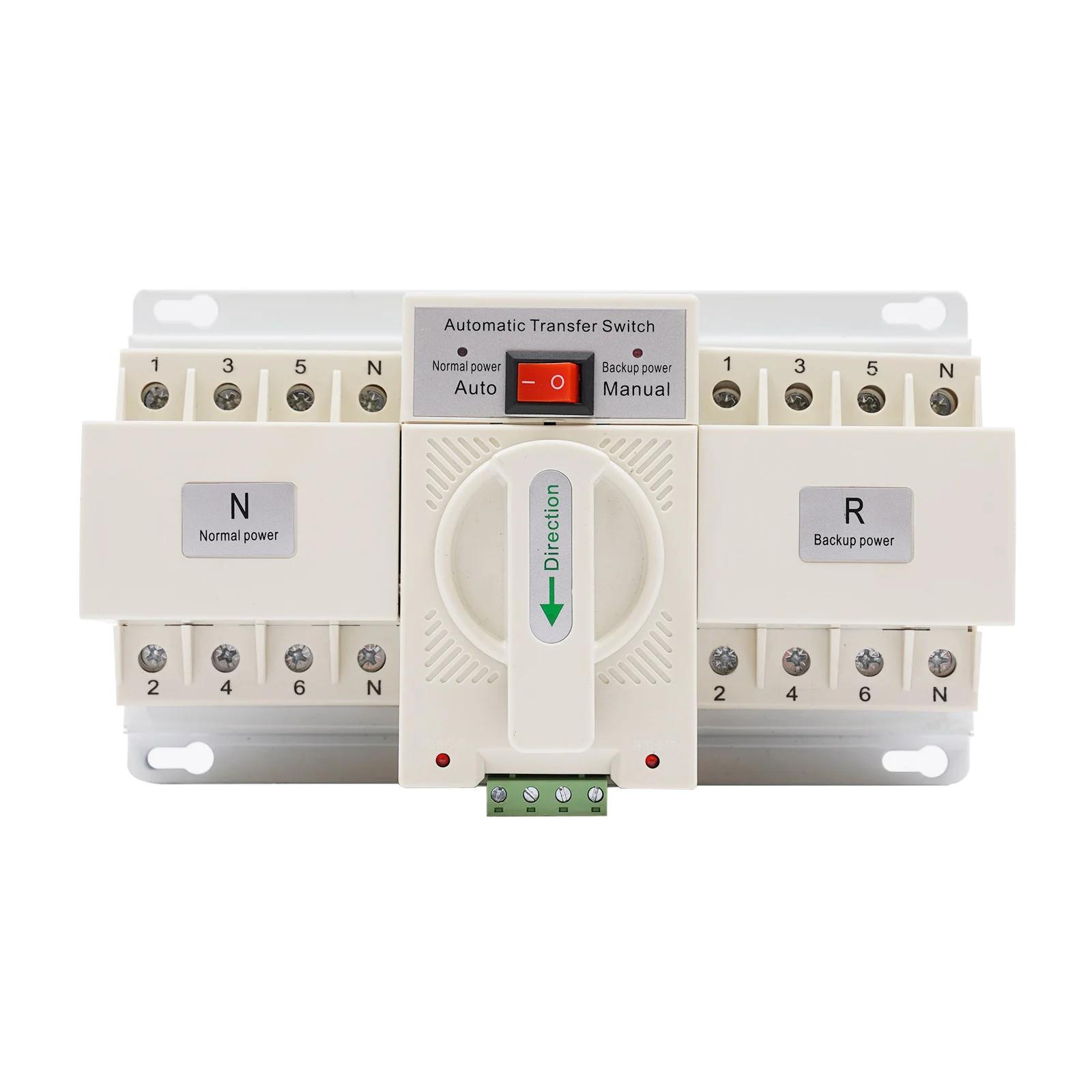 

63A 2P Dual Power Automatic Transfer Self Cast CB Level AC-33iB M6 Отвір CHINA
