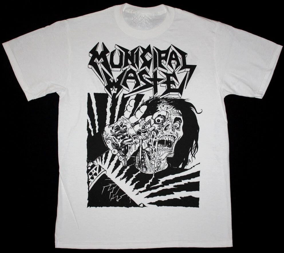 New Municipal Waste Band Music Tour Cotton White Full Size Unisex Shirt XXL